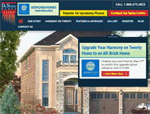 Tablet Screenshot of desoziohomes.com